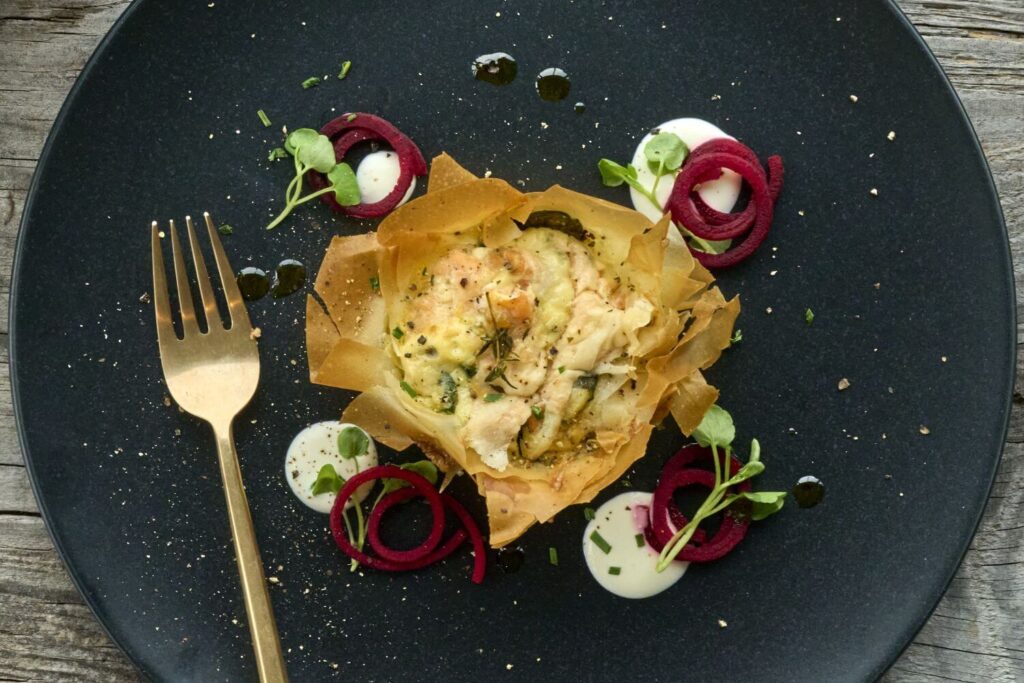 Beautifully decorated tartlet