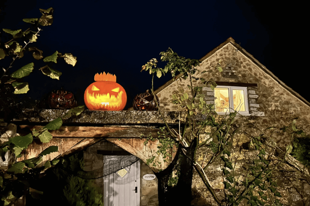 Carved pumpkin for Halloween at Middlewick.