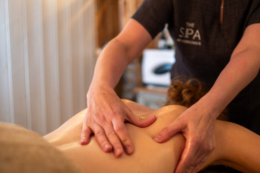 A massage at Middlewick Spa