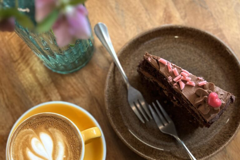 cake and coffee
